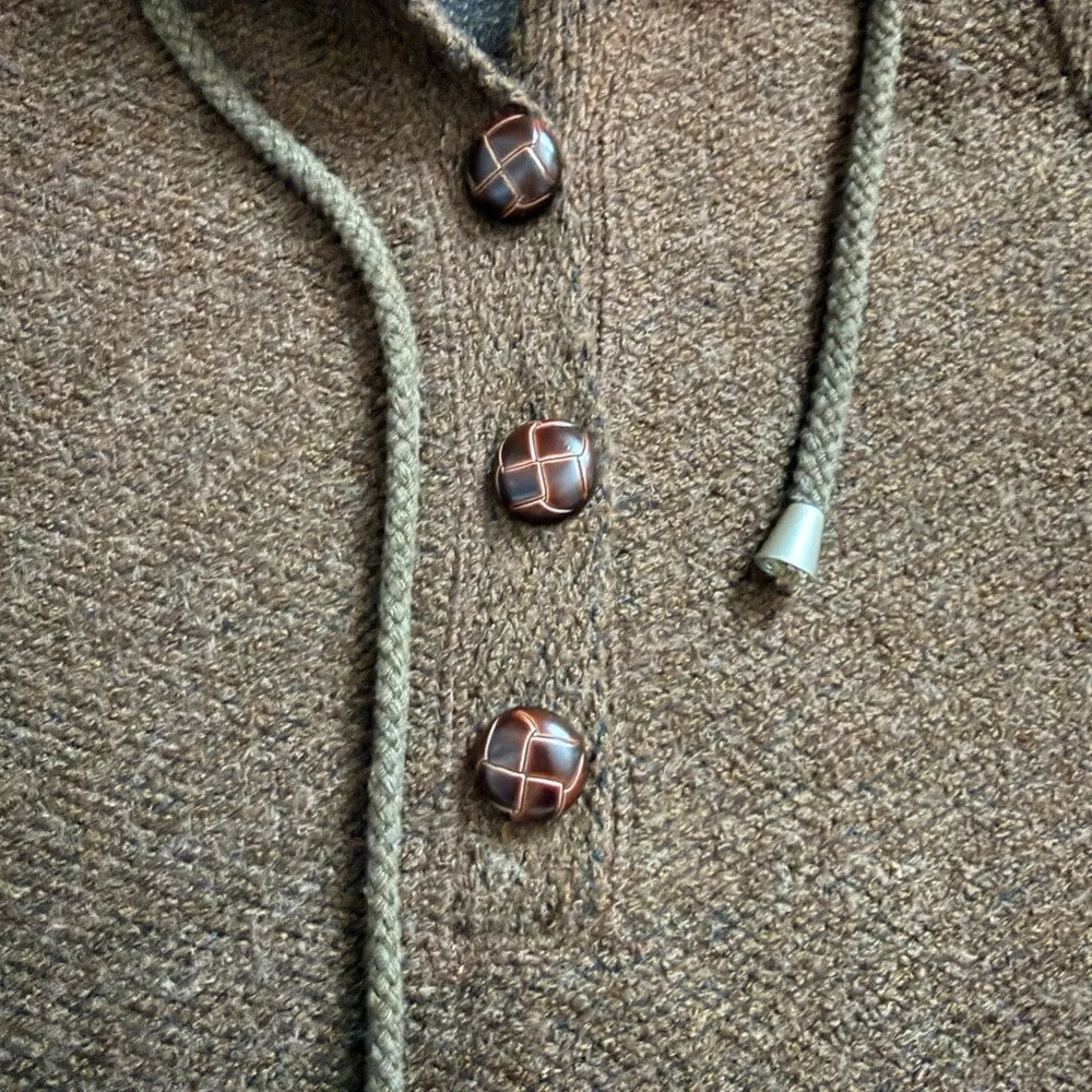 QED London Brown Hooded Swim Coverup - Picture 4 of 5